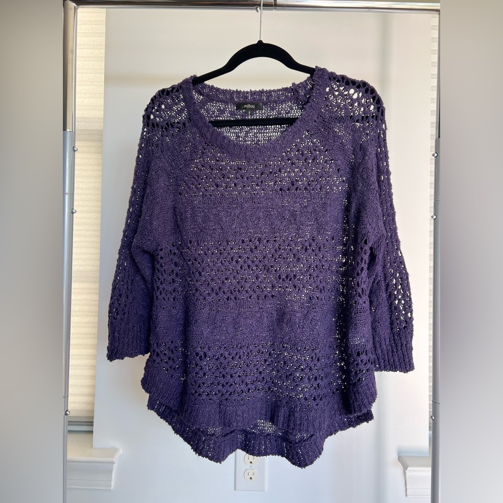 Millau Knit Crochet Top size S
